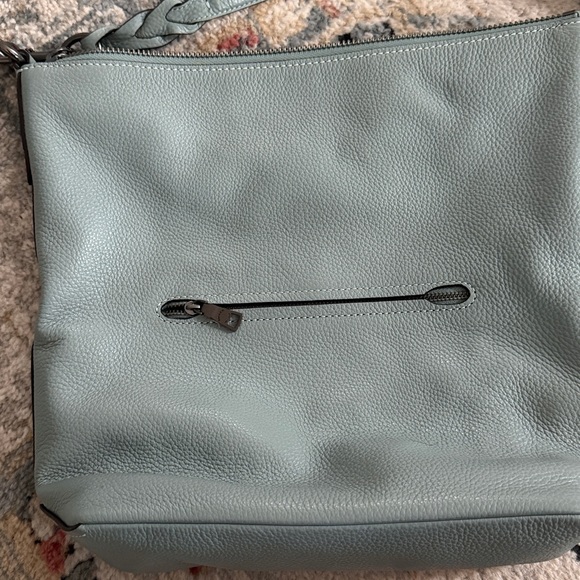 Pewter gray pebbled leather Coach - Picture 4 of 9